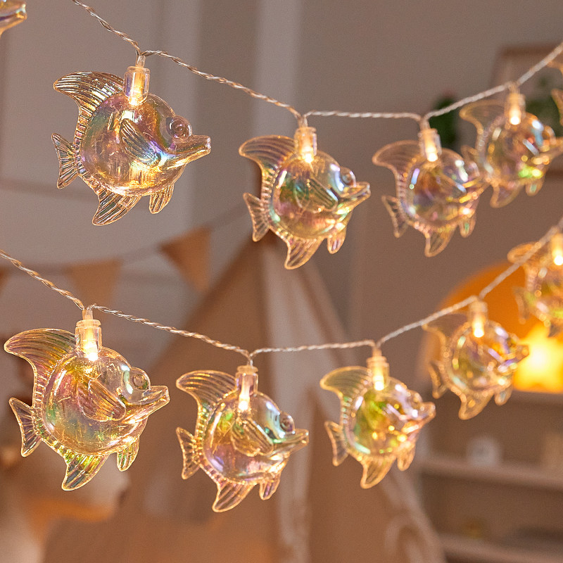 LED七彩小鱼彩灯装饰氛围灯创意海星灯串灯生日场景布置拍照道具,节庆用品/礼品,装饰灯,淘宝优惠券,粉丝福利购,淘宝优惠卷