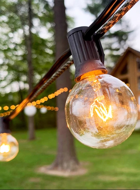 太阳能露营灯户外帐篷彩灯串灯闪灯装饰led灯带灯泡g40氛围灯吊灯