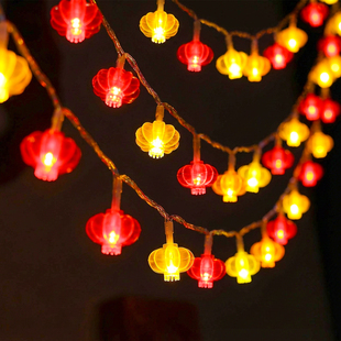 2026新款小红灯笼挂件春节过年喜庆装饰彩灯串灯庭院户外氛围布置