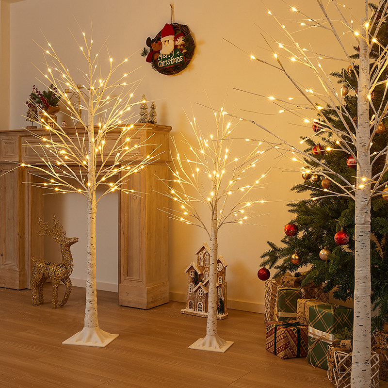 led白桦树房间装饰氛围灯室内场景布置摆件仿真创意摆件落地发光