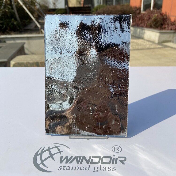 银灰电镀镜面装饰玻璃WD099