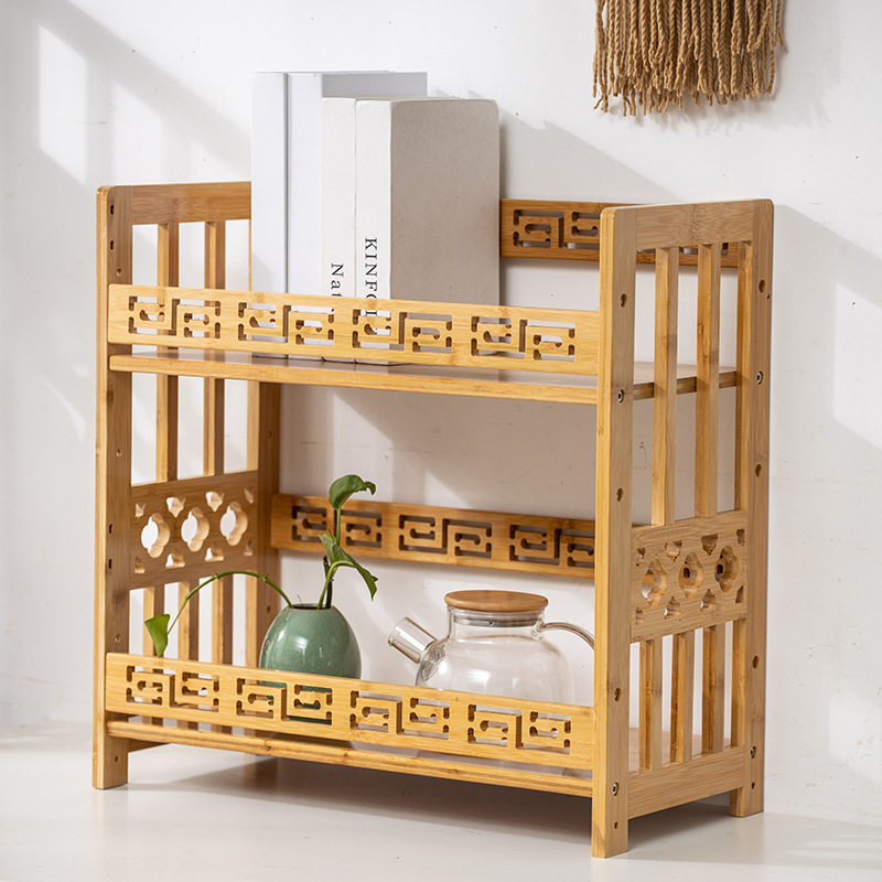 竹制桌面书架办公室多层桌上收纳置物架儿童简易组合落地小书柜,电子元器件市场,电线扎带/束线带,淘宝优惠券,粉丝福利购,淘宝优惠卷
