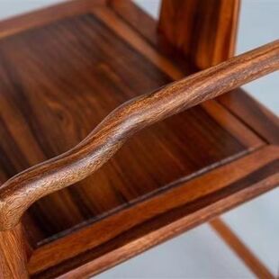 胡桃木浩然客椅新中式实木椅子家用泡茶椅子榫卯结工厂处理