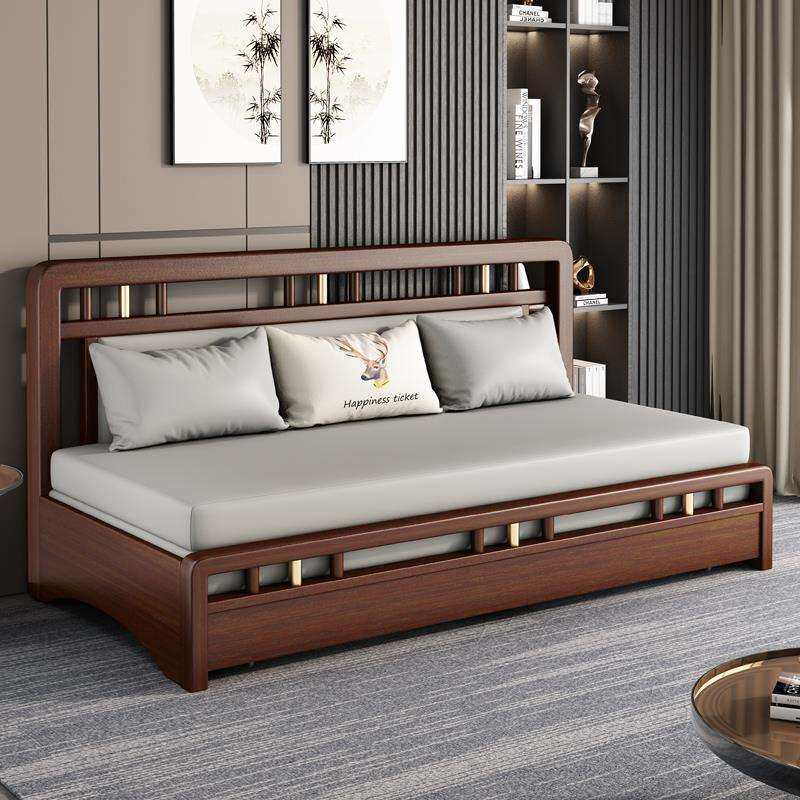 小户型科技布沙发床多功能两用单人可折叠实木沙发床客厅2026新款