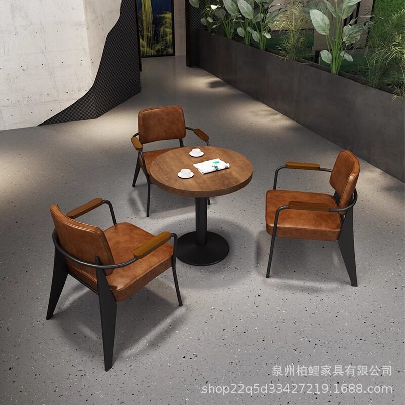 工业风咖啡厅烧烤店茶楼清吧桌椅音乐餐吧餐饮店小酒馆餐桌椅组合