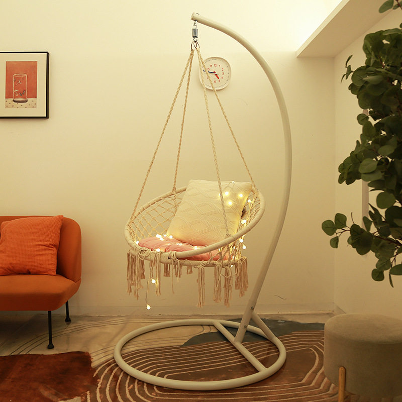 网红吊椅秋千家用室内摇篮椅卧室少女吊篮椅子房间阳台悬挂式吊椅