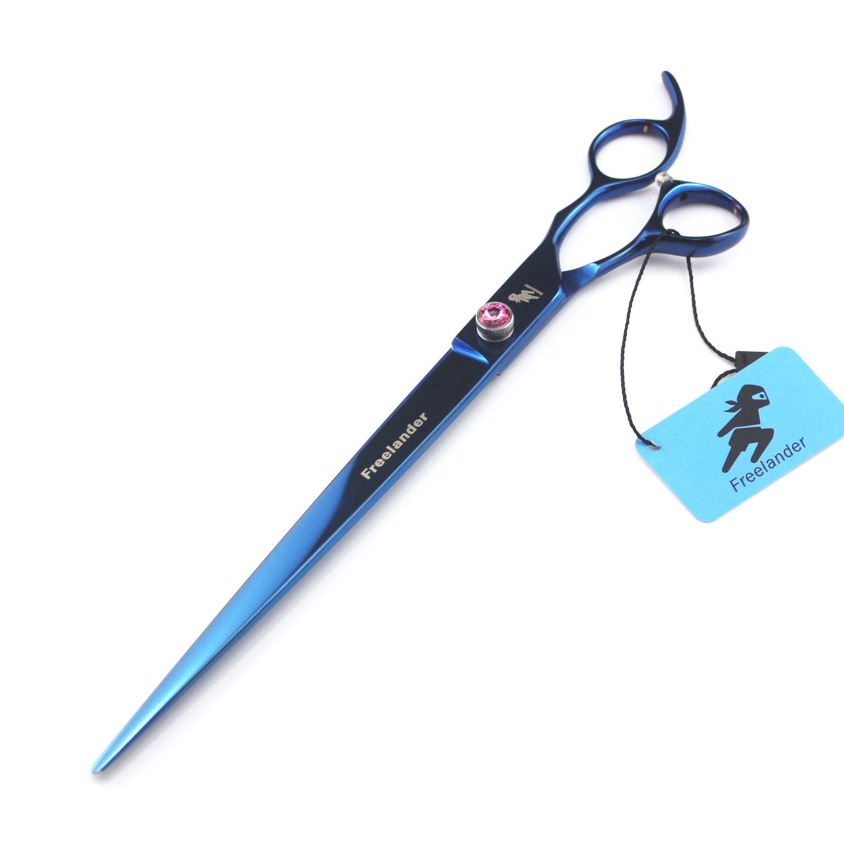 440C10寸宠物剪蓝色手型