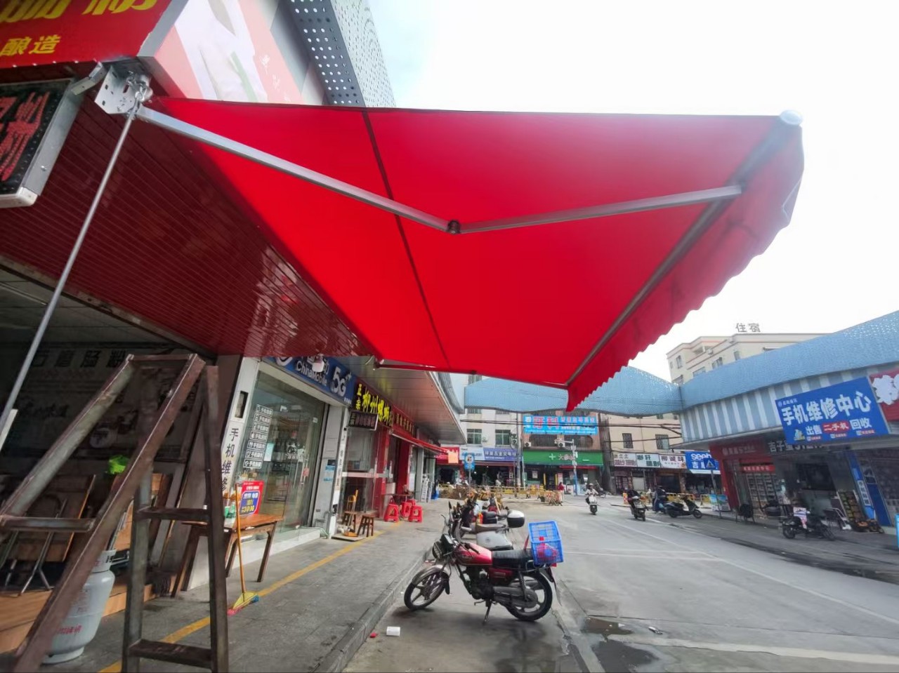 铝合金伸缩曲臂遮阳雨棚配件