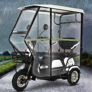 围帘全包可拆卸小车小型新款车篷雨棚电动车棚雨篷遮雨棚三轮车钢