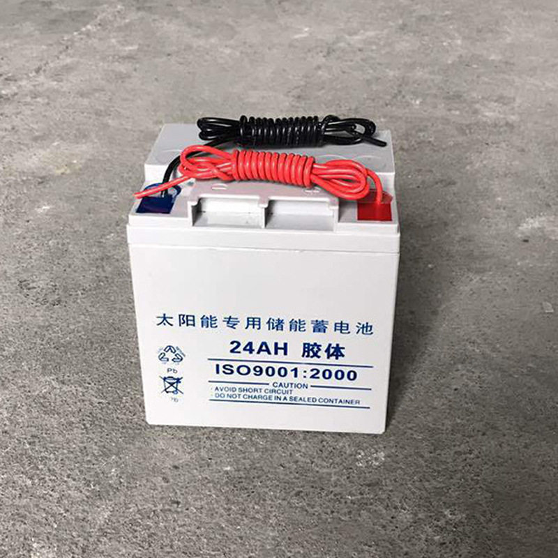 现货批发12v24ah蓄电池免维护储能太阳能蓄电池量大优惠3年保质