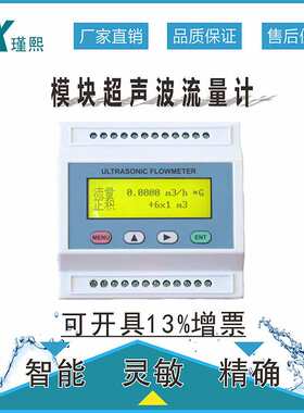 TDS-100M模块超声波流量计白色壁挂外夹式安装式小巧型流量仪无线