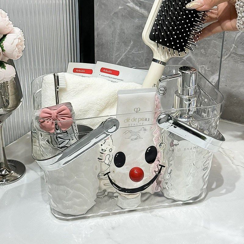 透明手提篮高级浴筐浴室洗澡男女士E篮子沐浴洗漱洗浴用品收纳拎,收纳整理,其他收纳篮,淘宝优惠券,粉丝福利购,淘宝优惠卷