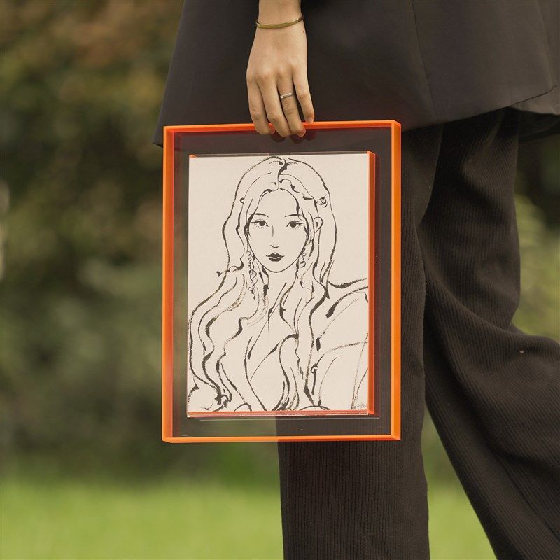 彩色透明a亚克力相框拼图画相框摆台海报装裱挂墙摆件托盘收纳盒,家居饰品,相框/画框,淘宝优惠券,粉丝福利购,淘宝优惠卷