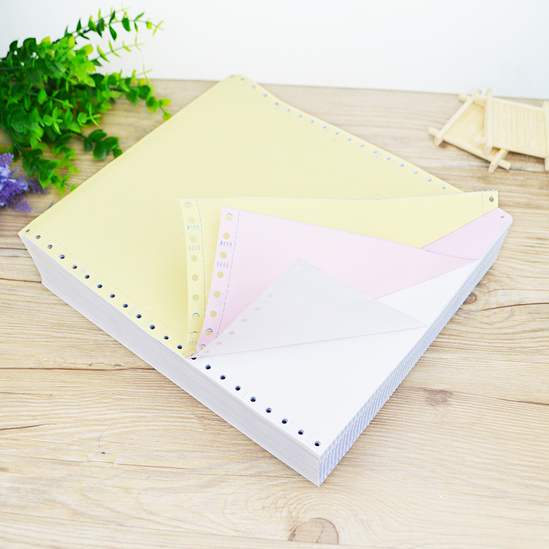 包邮发货单针式无碳24o1-4层2等分电脑打印纸四联二等分 4联两等