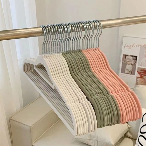 植绒衣架防滑g无痕挂衣架家用衣柜衣橱收纳超薄晾晒衣挂衣撑不伤