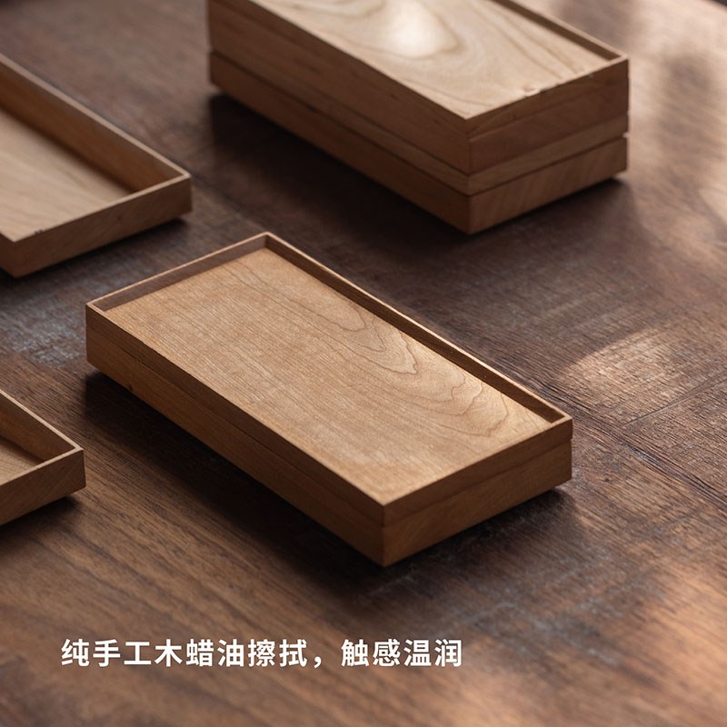 木墨生活 平乐盒 原木首饰盒收B纳整木质复古饰品新婚结婚礼物盒