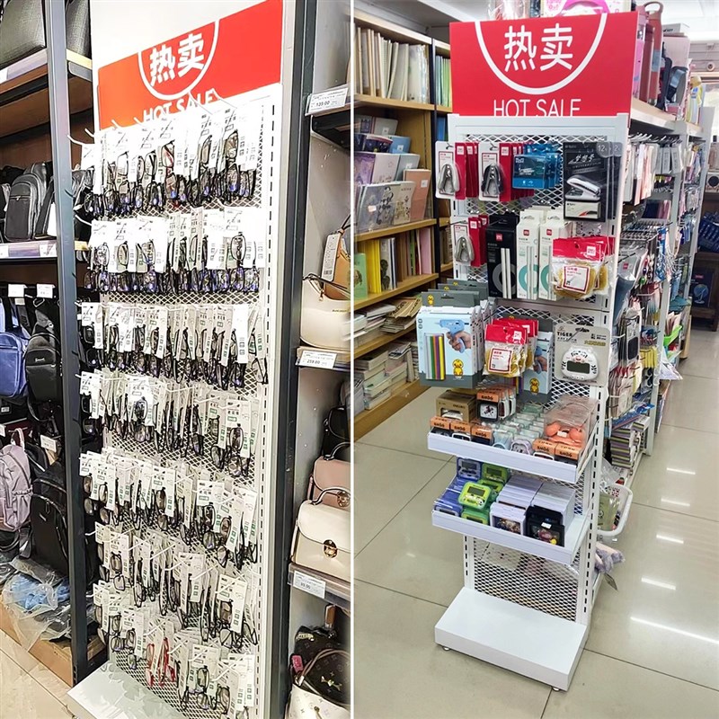 超市货架便利店靠墙袜子小型置物架唇膏挂架小卖R部零食挂钩展示