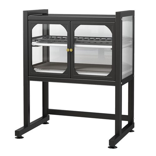 微波炉置物架烤h箱架子厨房家用台面小型放碗柜多功能碗碟筷收纳