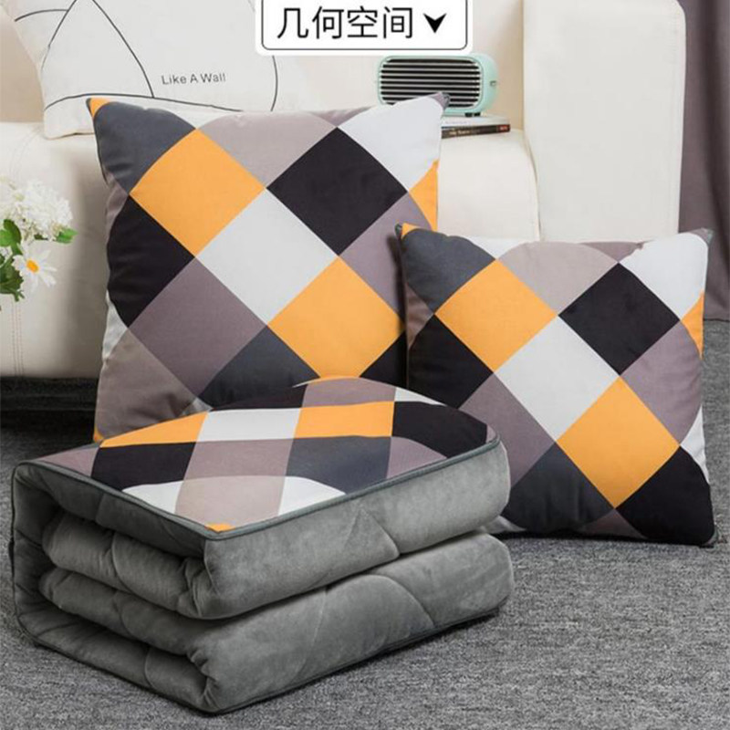 抱枕被子两用2022新款冬季加厚办公室午睡枕靠枕二U合一汽车载毯,居家布艺,抱枕被,淘宝优惠券,粉丝福利购,淘宝优惠卷