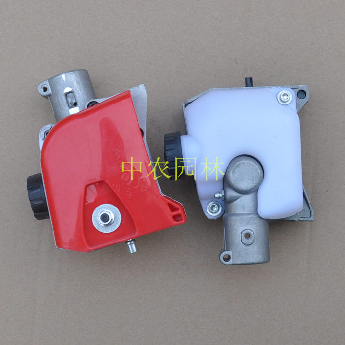 割草机改装高枝汽油锯配件t齿轮箱高枝锯头总成单独锯头无导板链