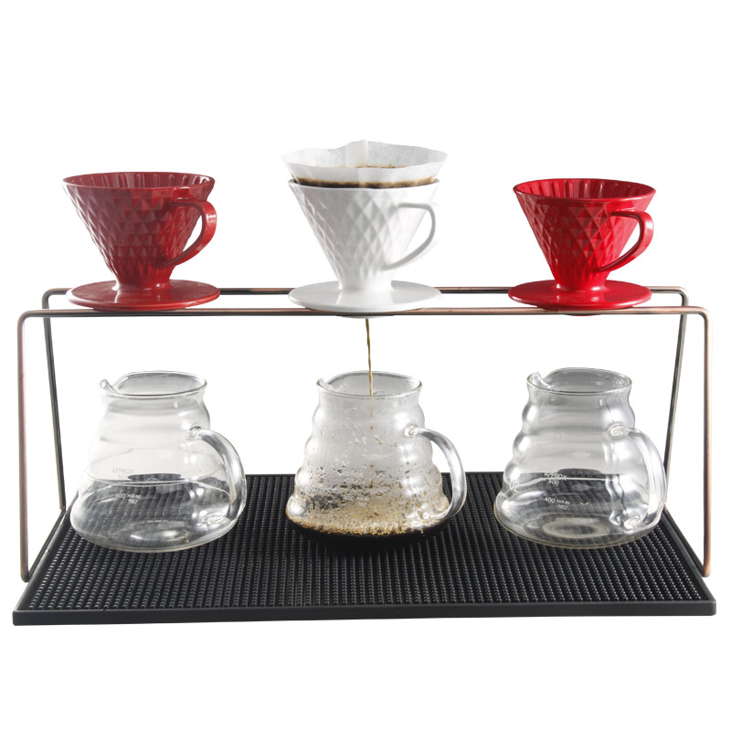 手冲架 滤杯支架 手冲o咖啡套装 双孔/三孔滤杯架V60陶瓷/玻璃滤