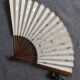 仿古做旧水磨玉竹折扇9.5寸空白苏面高档苏P工真金扇面文玩扇子