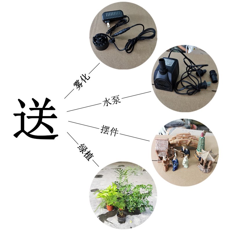 户外庭院露台大型真石头假山流水喷泉造景阳N台鱼池循环水景观摆