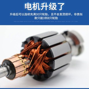 加气车 车载充气泵双缸高压汽车用冲x气打气棒德国车胎小型便携式