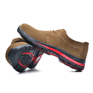 男夏季 电焊劳保鞋 透气轻便z防砸耐磨钢包头防护防烫防滑纯牛 包邮