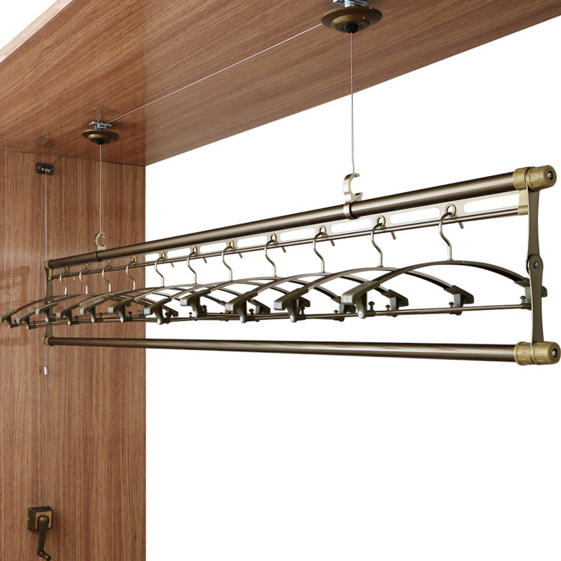 衣恋阳光 升降晾衣架单杆式手摇晒C衣架室内阳台折叠晒被杆双杆式