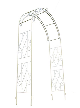 户外门宽1.g2米藤本植物攀爬花架拱门铁艺花架子藤月牵引爬藤支柱