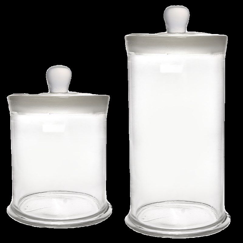 华鸥大规格玻璃标本瓶实验室磨砂F口标本缸加厚密封样品展示瓶