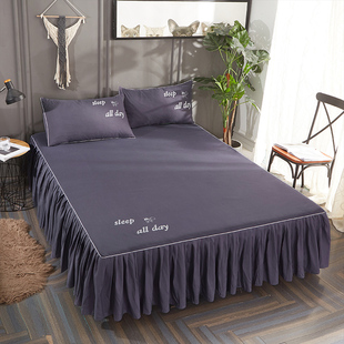 纯棉床裙式 床罩单件全棉床罩床套床笠床单1.5m1P.8m防滑保护套夏