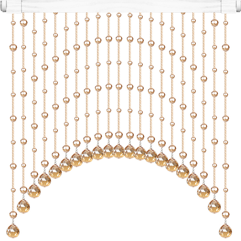 珠帘门帘免打孔客厅玄关隔断帘y新装饰简约门帘餐厅隔断帘卧室厨