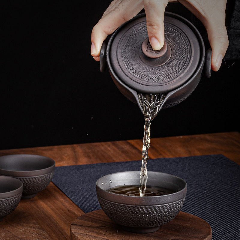 旅行快客杯泡茶壶便携建水茶具y一壶旅游紫陶三杯套装户外车载功,餐饮具,旅行茶具,淘宝优惠券,粉丝福利购,淘宝优惠卷