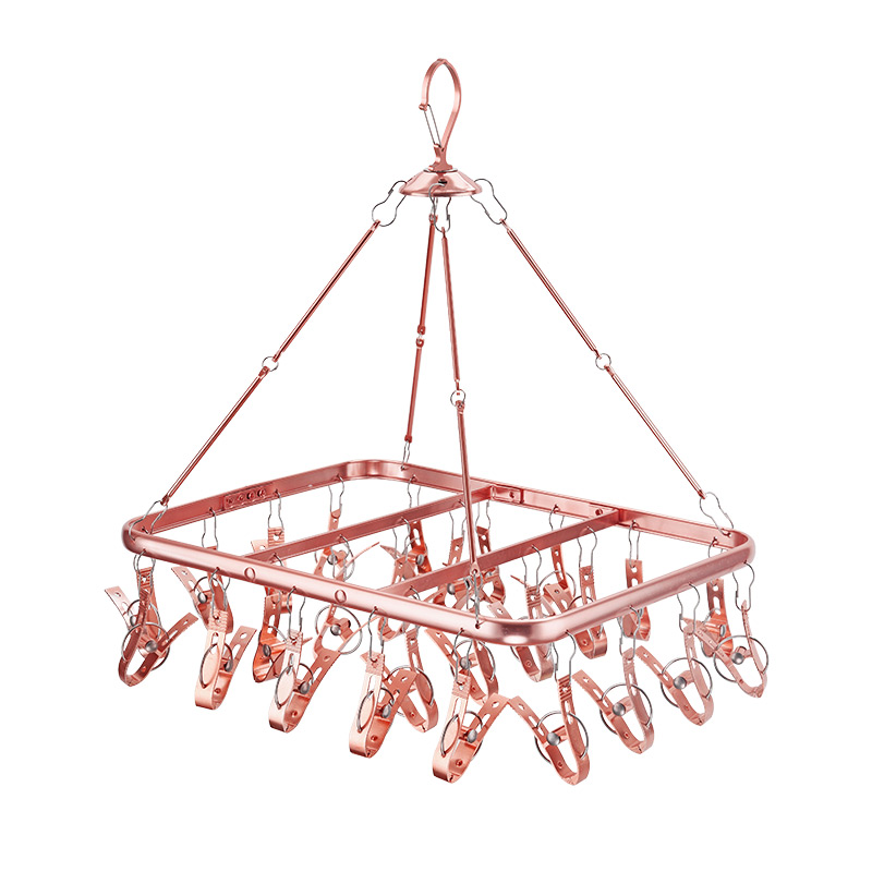 晾晒袜子夹铝h合金多功能防风袜架不锈钢多夹子毛巾内衣家用晾衣