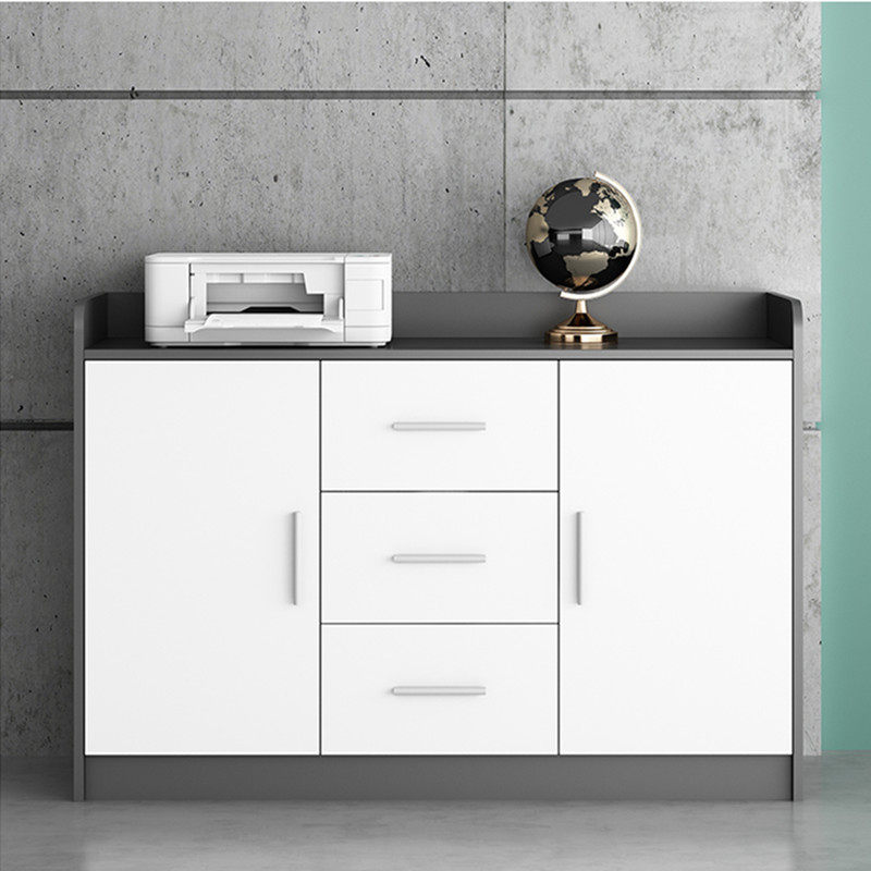 办公柜矮柜c茶水柜办公室隔断柜资料收纳杂物抽屉柜木质带锁文件