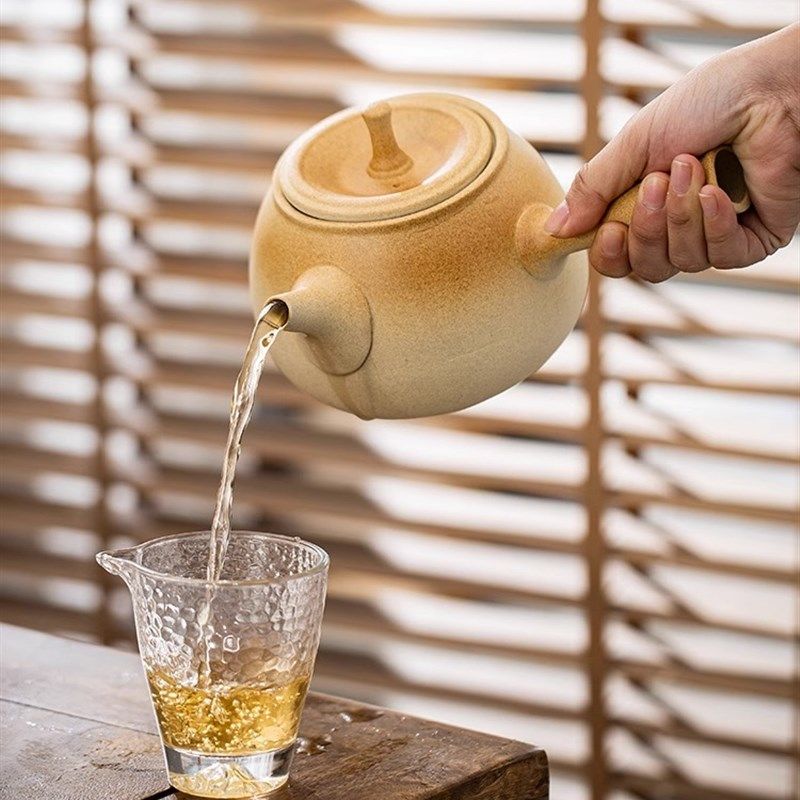 电陶炉煮c茶壶 侧把壶 粗陶煮茶器陶瓷静音 提梁壶 煮茶专用,餐饮具,煮茶炉,淘宝优惠券,粉丝福利购,淘宝优惠卷