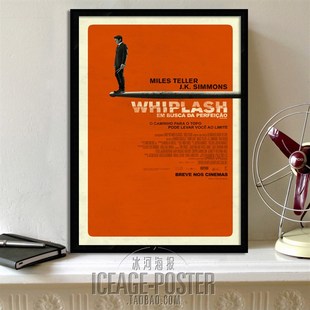 爆裂鼓手电影海报装饰画有框画客厅壁J画餐厅咖啡厅音乐酒吧挂画