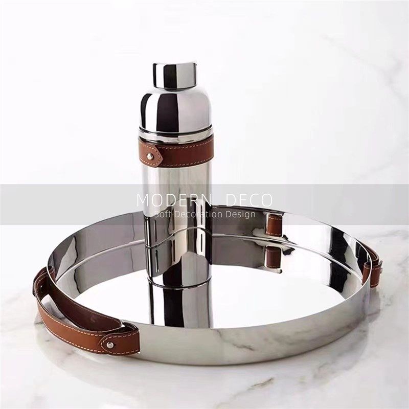 美式轻奢复古银色金属酒具香槟z红酒冰桶装饰碗托盘组合样板间摆,家居饰品,装饰摆件,淘宝优惠券,粉丝福利购,淘宝优惠卷