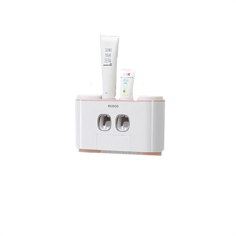 挤牙膏器全自h动吸壁式牙刷置物架免打孔漱口杯套装抖音牙膏挤压