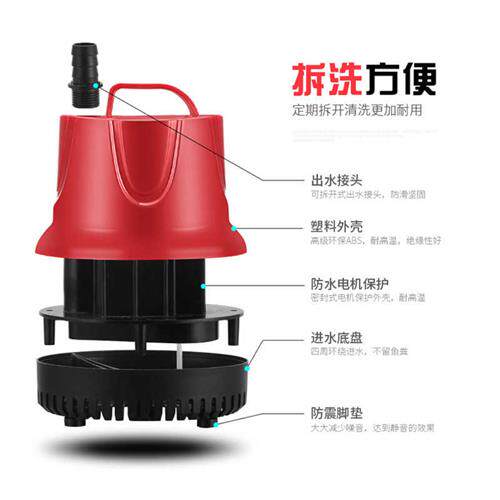 速发家自泵水全用动潜水泵鱼缸超静音抽水机换水吸便吸粪底吸泵吸