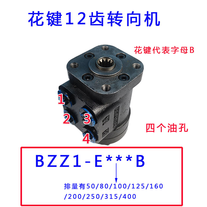 现货速发BZZ-50/80/100/125/160/200全液压转向机 拖拉机铲车叉车