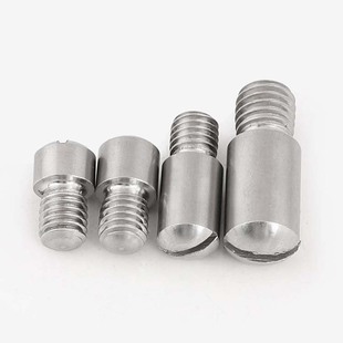 速发螺头不锈钢无4开槽轴位0钉GB8一字台阶轴位销钉4M5M6 M10
