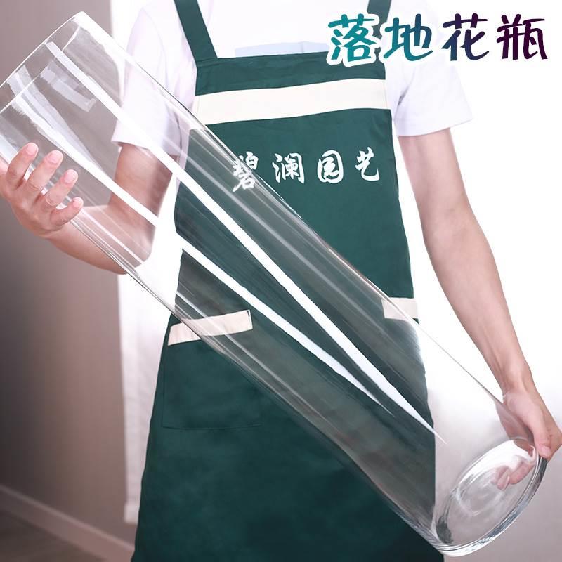 速发水竹植物玻璃花瓶透明培筒圆柱瓶简约绿萝直筒花瓶富贵直落地