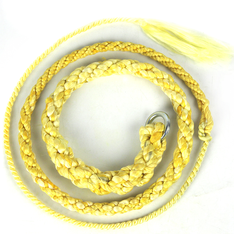 速发迪尼麻麒麟鞭稍健身鞭响鞭甩辫钢鞭鞭子鞭梢配件鞭哨皮鞭梢梢