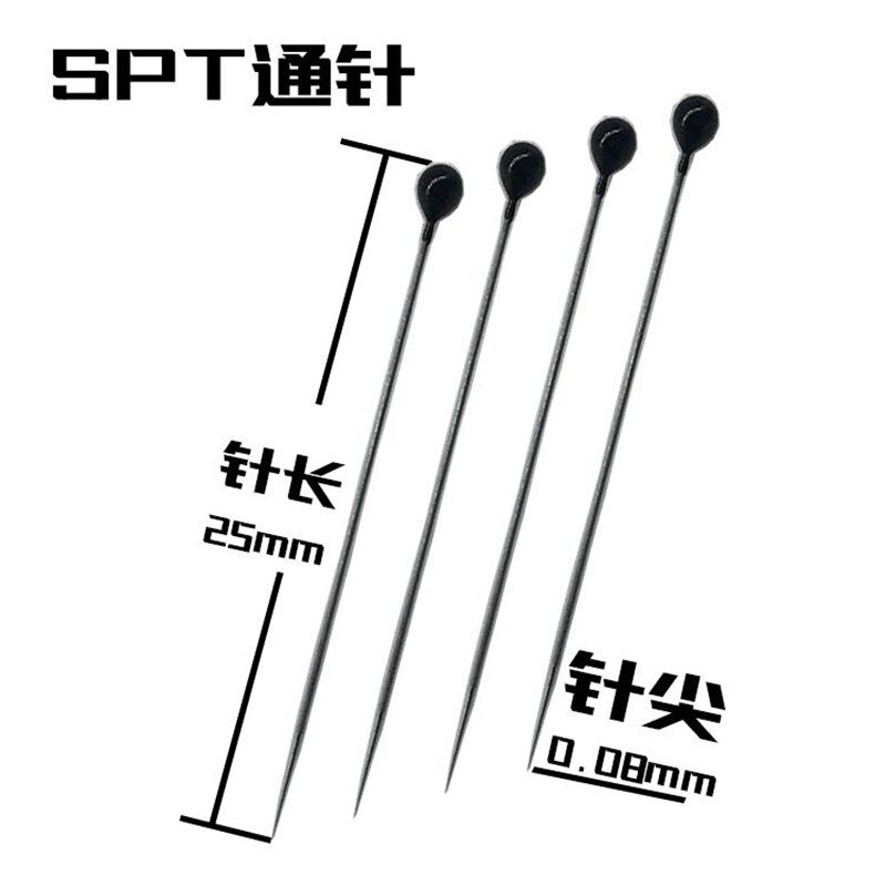 速发通针SPT吸嘴捅针固晶机钨丝通劈刀通针头吸咀通瓷咀针可 0.1m
