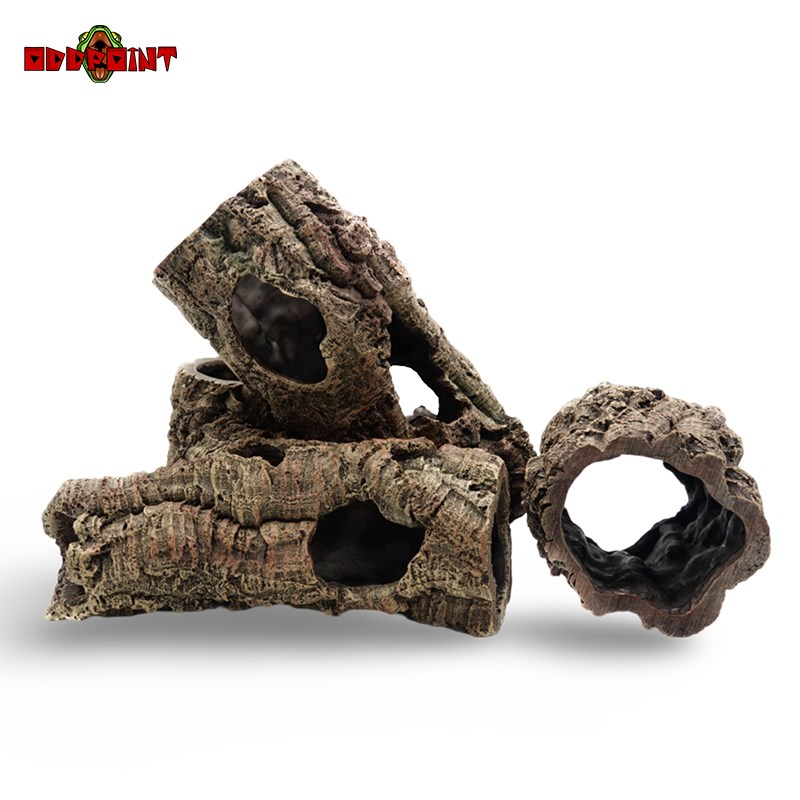 爬宠软木树洞躲避树皮洞穴爬虫守宫鬃狮睫角蜘蛛树蛙饲养箱造景洞