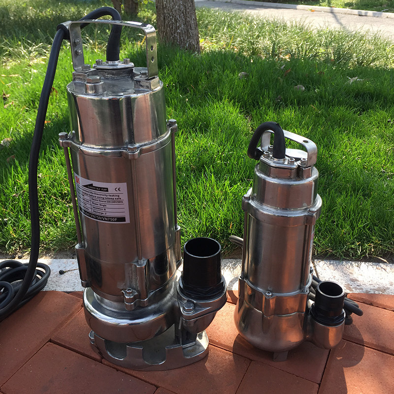 意捷304全不锈钢污水泵316铸造无堵塞潜水泵防腐耐酸碱电镀化工泵