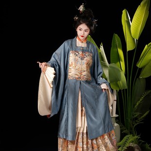 山迟【鸾羽】汉服明制凤凰春秋冬定织锦妆花缀补比甲马面对大襟